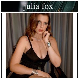 *As seen on Julia Fox” silver bone cuff bracelet